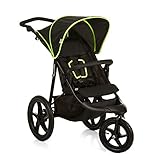 Hauck Runner - Silla de Paseo con 3 Ruedas Neumaticas, Plegado Compacto, Ruedas XL, con Camara de Aire, para Recien Nacidos, apto para Niños hasta 25kg, color Negro (Black Neon Yellow)