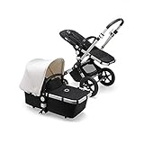 Bugaboo Cameleon 3 Plus, Cochecito y Silla de Paseo 2 en 1, Negro/Blanco Nat